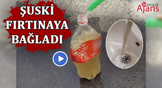 Hilvan'da içme suyu şebekesinden çamur aktı