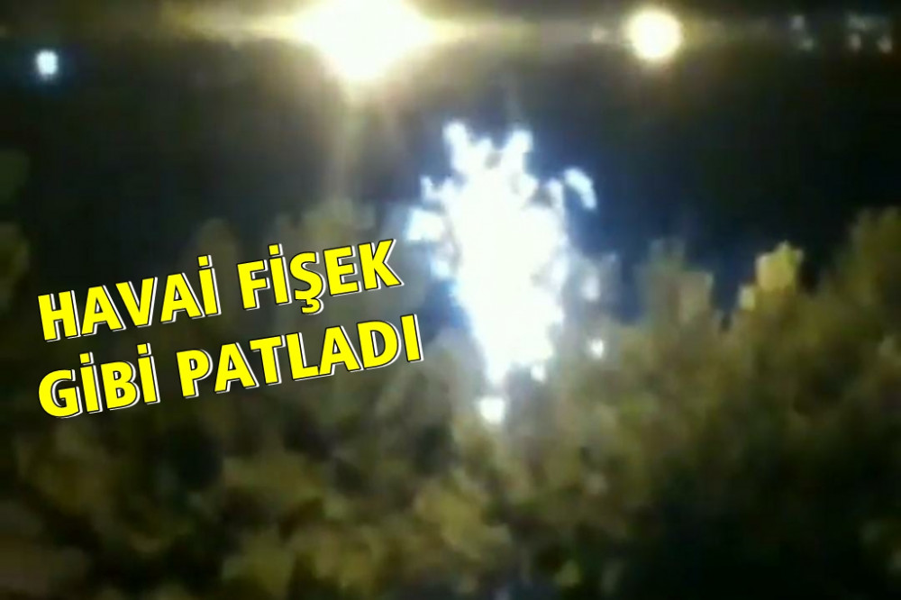 Haliliye'de korkutan patlama! Geceyi aydınlattı