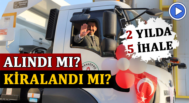 Karaköprü Belediyesi kiralama için de ‘ihale’ düzenlemiş