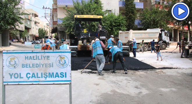 Haliliye Belediyesi asfalt çalışmalarını sürdürüyor