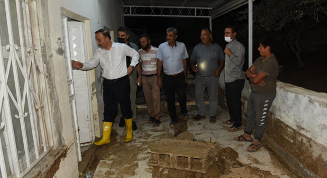 Vali Erin, Şanlıurfa’da yağıştan etkilenen bölgelere gitti
