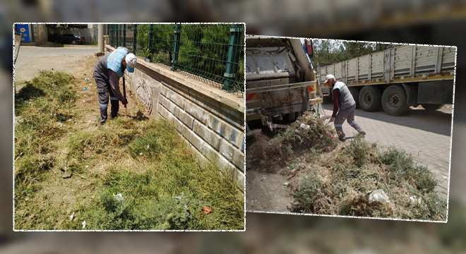 Viranşehir’de okulların çevresinde temizlik çalışması başlatıldı