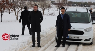 Baydilli, kırsalda kar temizleme çalışmalarını inceledi