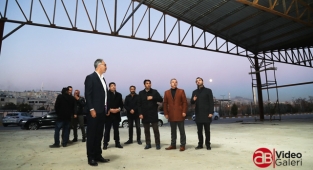 Eyyübiye’de inşa edilen yeni semt pazarında son dokunuşlar yapılıyor