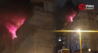 Karaköprü'de korku dolu anlar