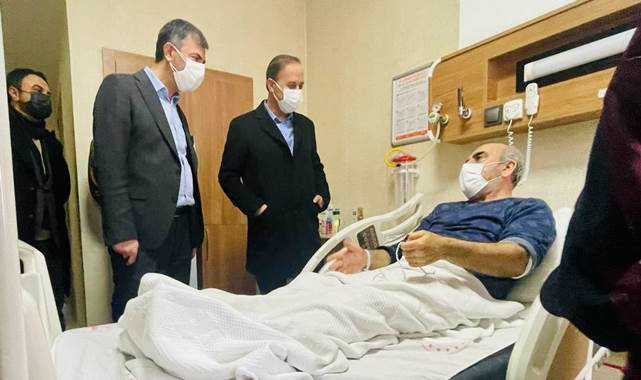 Kırıkçı ve Erin'den Cidir'e hastanede ziyaret