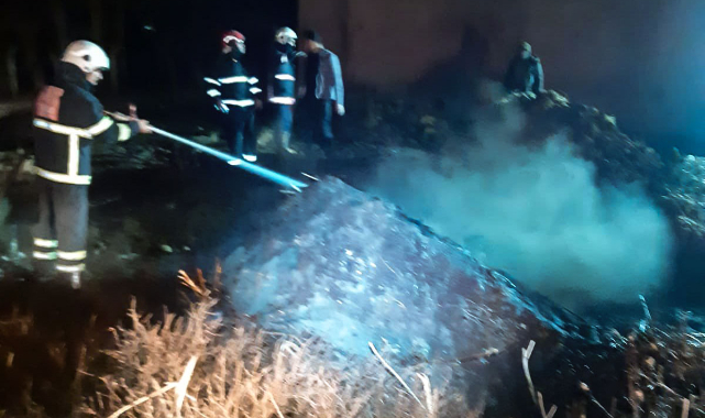 Pamuk fabrikasında yangın! Kilolarca pamuk yandı