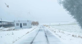 Şanlıurfa'da kar yağışı yeniden başladı