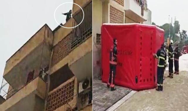 Urfa’da intihar etmek için çatıya çıktı
