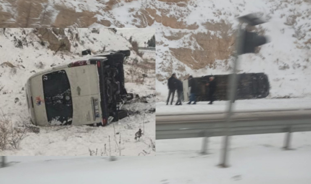 Urfa'da işçi servisi takla attı