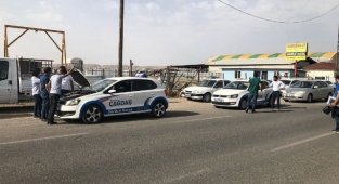 Urfa'da kar yağışı ehliyet sınavını iptal ettirdi