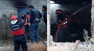 Viranşehir'de yanan ev küle döndü