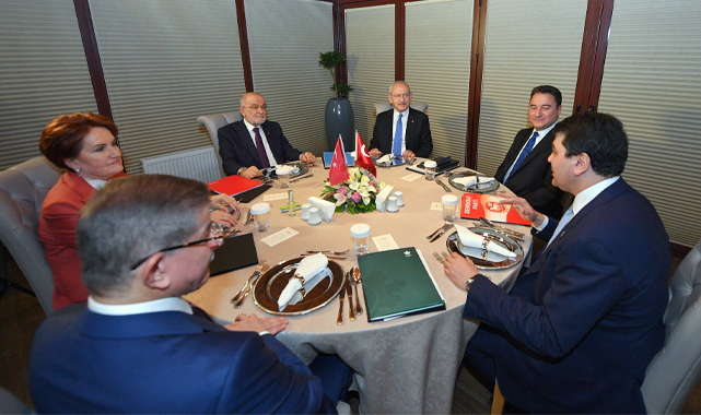 6 muhalefet partisi lideri bir araya geldi: Yeni sistem konuşuldu