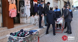 Haliliye‘de kaldırım işgalleri denetlendi