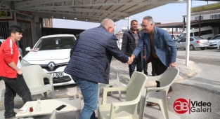 Kuş’tan oto alım satım sitesindeki esnafa ziyaret