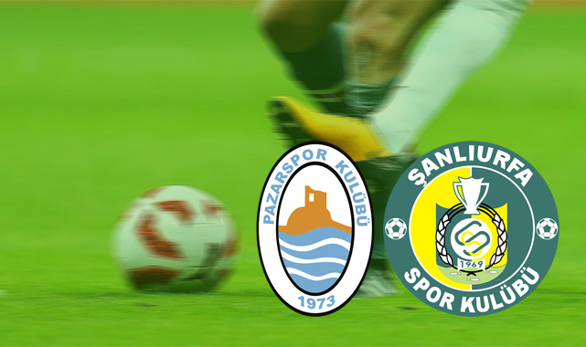 Pazarspor - Şanlıurfaspor (MAÇ BİTTİ)