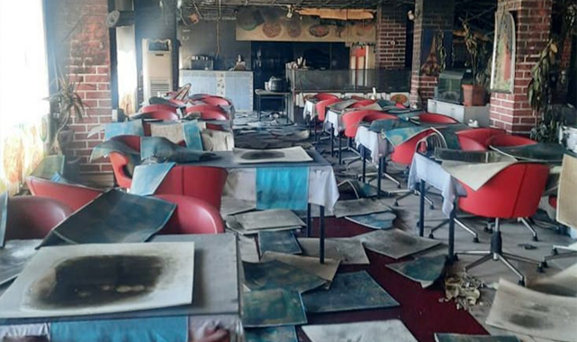 Şanlıurfa'da bir restoranda yangın