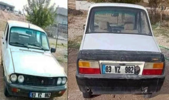 Şanlıurfa’da çalınan otomobil günler sonra bulundu