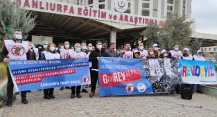 Şanlıurfa’da greve giden sağlıkçılardan açıklama