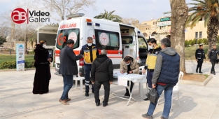 Şanlıurfa’da namaz vakti aşı standı kuruldu