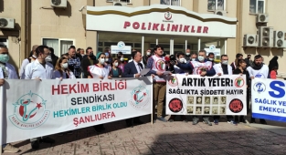Şanlıurfa’da sağlıkta şiddete tepki