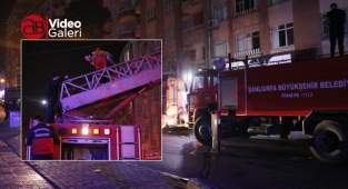 Şanlıurfa'nın göbeğinde korkutan yangın: 6 kişi mahsur kaldı