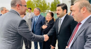 Başkan Eyyüpoğlu Ömer İleri'yi karşıladı