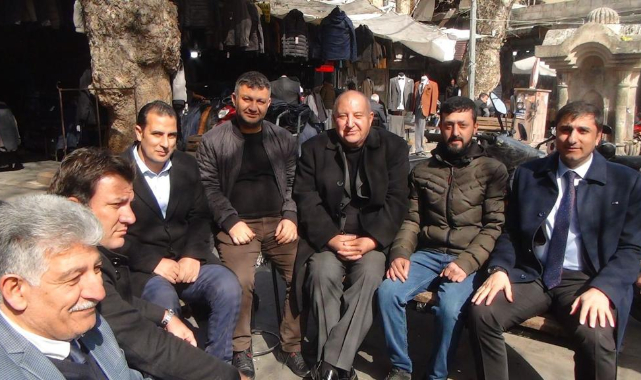 CHP İl Başkanı Ferhat Karadağ esnafı ziyaret etti