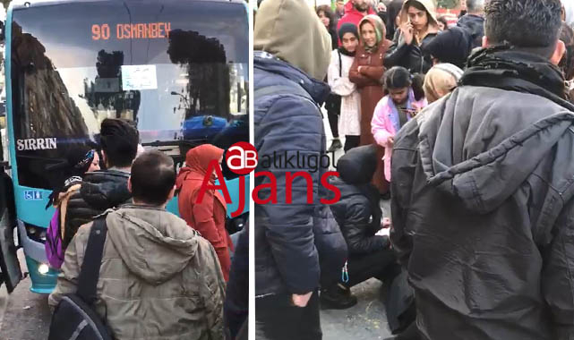 Halk otobüsü yaya çarptı! 1 yaralı