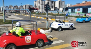 Şanlıurfa’da çocuklara güvenli trafik eğitimi