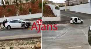 Şanlıurfa’da iki otomobil çarpıştı! 2 yaralı