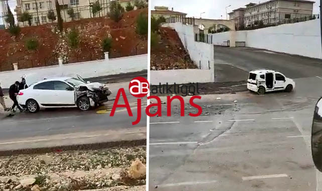Şanlıurfa’da iki otomobil çarpıştı! 2 yaralı