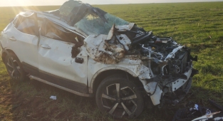 Siverek Hilvan arasında feci kaza! Takla atarak durabildi