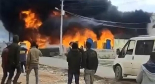 Sünger atölyesinde büyük hasar!