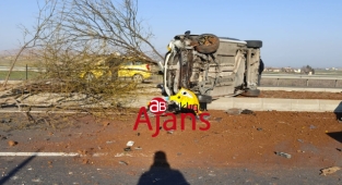 Urfa Diyarbakır yolunda feci kaza!