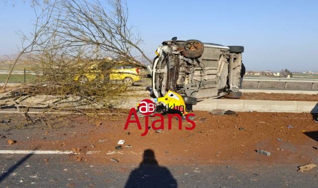 Urfa Diyarbakır yolunda feci kaza!