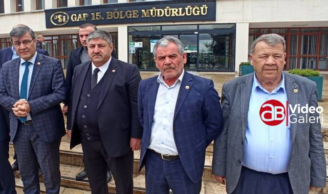 Urfa Ziraat Odaları DSİ'ye çıkarma yaptı