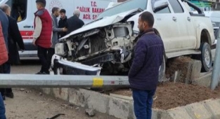 Yola çıkan inek kazaya neden oldu