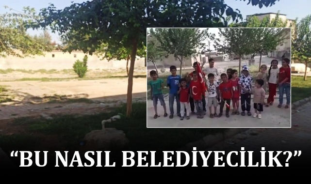 Akçakale'de çocuklar belediyenin sattığı parkı geri istiyor