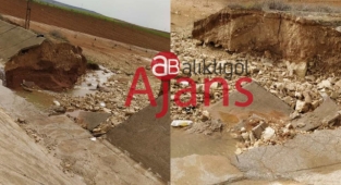 Akziyaret DSİ kanalları şimdiden çöktü