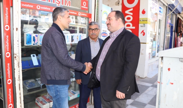 Ekinci esnafı ziyaret etti