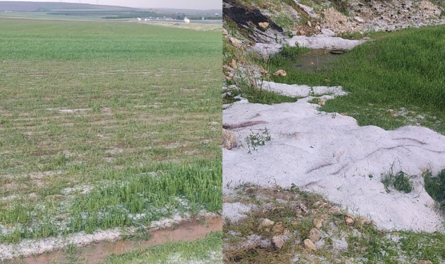 Hilvan'da dolu ve sel felaketi! İşte zarar gören köyler