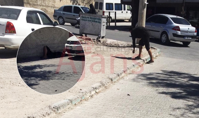 Şanlıurfa'da madde bağımlısı gencin içler acısı hali
