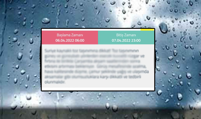 Meteoroloji'den Şanlıurfa için 'sarı' kod uyarısı!