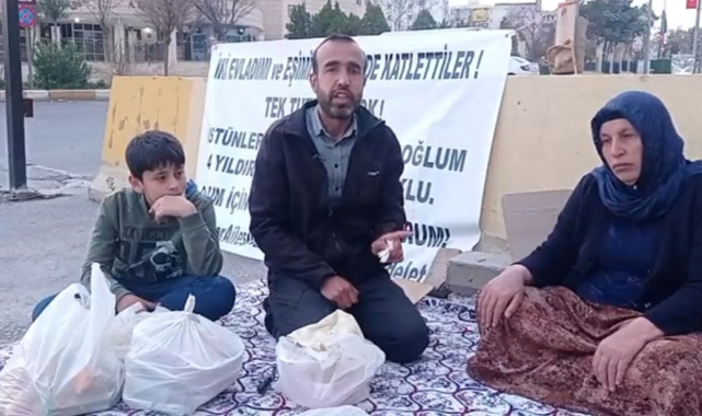 Şenyaşar ailesi adliye önünde iftar yaptı