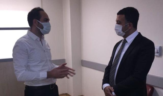 Siverek Kaymakamından darp edildiği iddia edilen doktora ziyaret