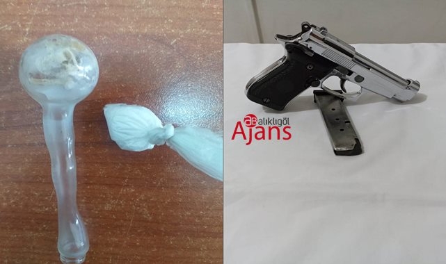 Urfa'da durdurulan araçta uyuşturucu ve bong ile yakalandı