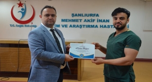 Urfa’da yoğun bakım hemşireleri sertifikalarını aldı