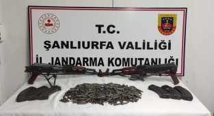 Urfa'nın ilçesinde cephanelik ele geçirildi