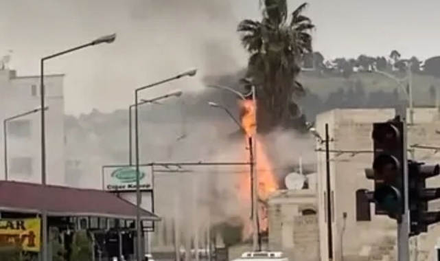 Urfa'nın tarihî binasında yangın!